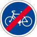 B40 Panneau fin obligation piste cyclable