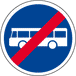 Panneau fin obligation voie bus